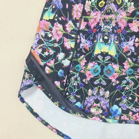 Lululemon Hotty Hot High-Rise Skort 6 Black Multi Floral Lined Pockets Run - Picture 2 of 10